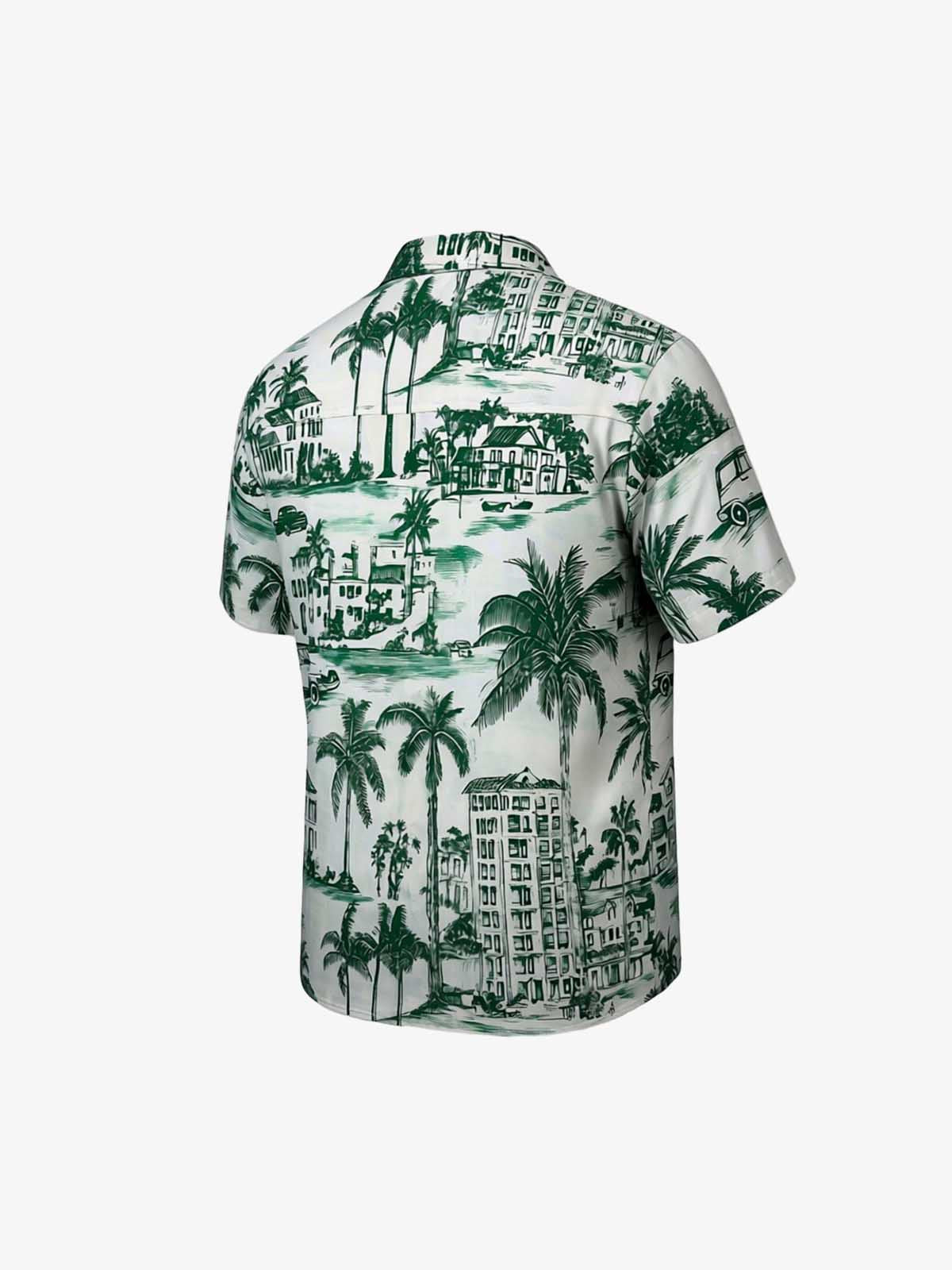 Vintage Green Coconut Tree Shirt