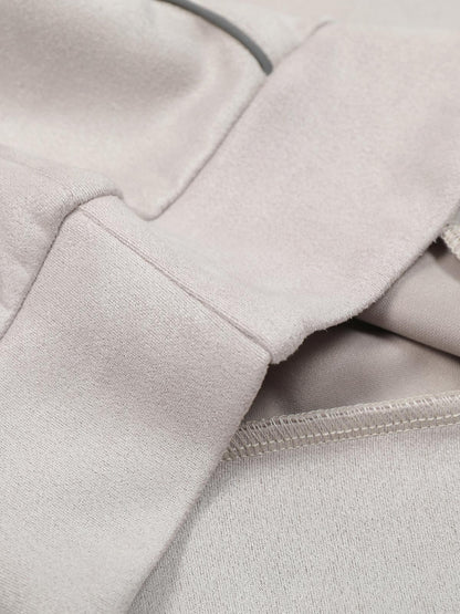 Suede Patchwork Sweatshirt