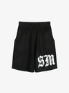 Gothic Chenille Oversized Street Shorts 