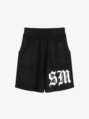 Gothic Chenille Oversized Street Shorts 