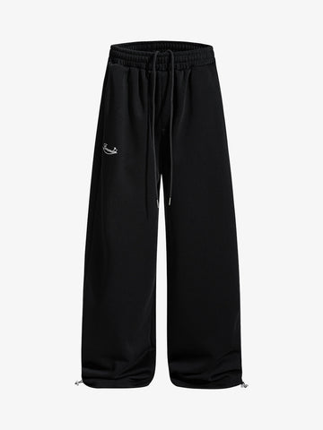 Street Detachable Flap Lace-up Jogger Pants 