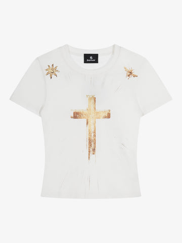 Cross Graphic Slim T-Shirt