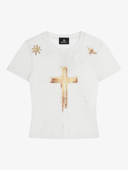 Cross Graphic Slim T-Shirt