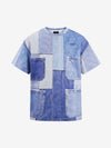 Denim Patchwork Oversized Tee