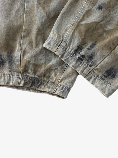 Dirty Wash Spray Dyed Barrel Jeans 