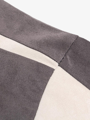 Jersey Deconstructed Contrast Color Stitching Print T-shirt - 2407 