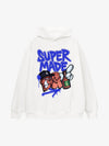 Original Contrast Color Letter Graphic Hoodie 