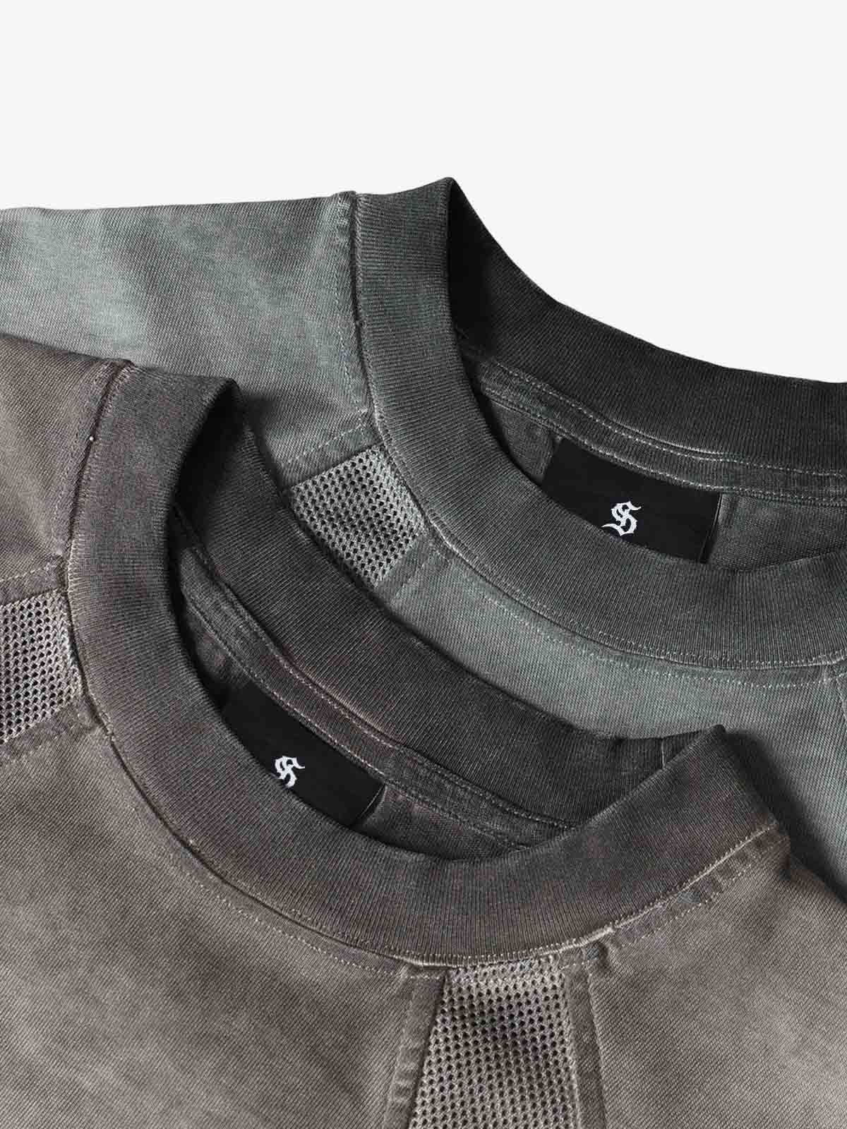 Vintage Washed Panel Raglan T-Shirt 