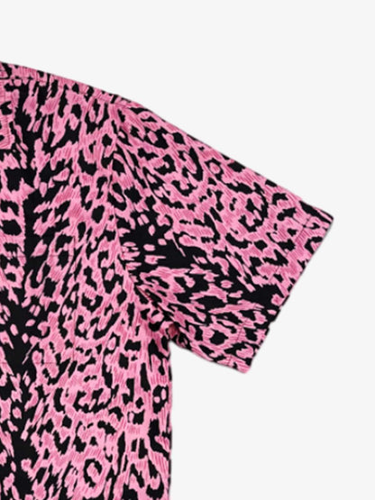 Cyber Punk Leopard Print Hawaiian Shirt