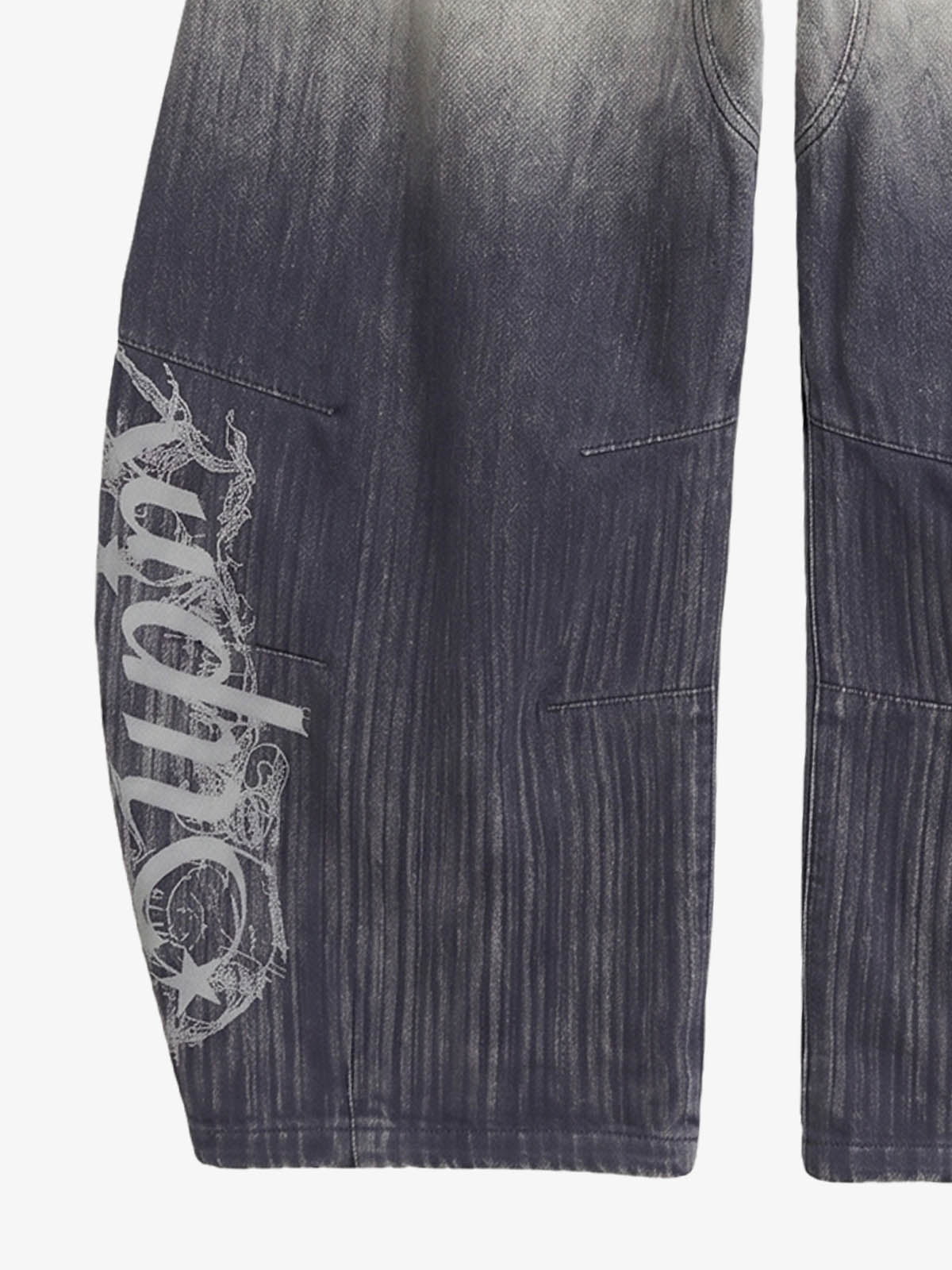 Vintage Letter Jeans