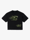 Distressed Abstract Floral Graphic Street T-Shirt 