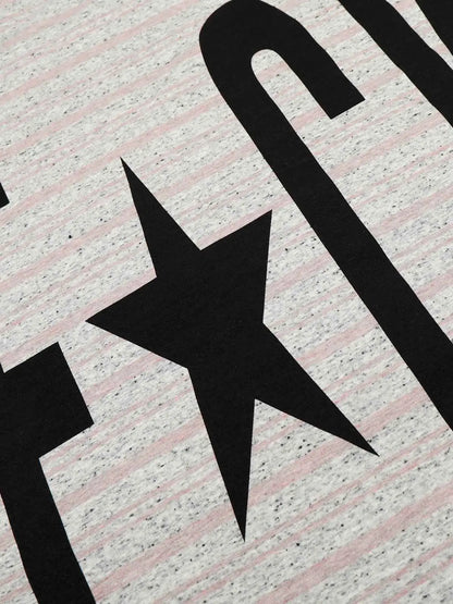 Graphic Letter Star Print Long Sleeve T-Shirt 