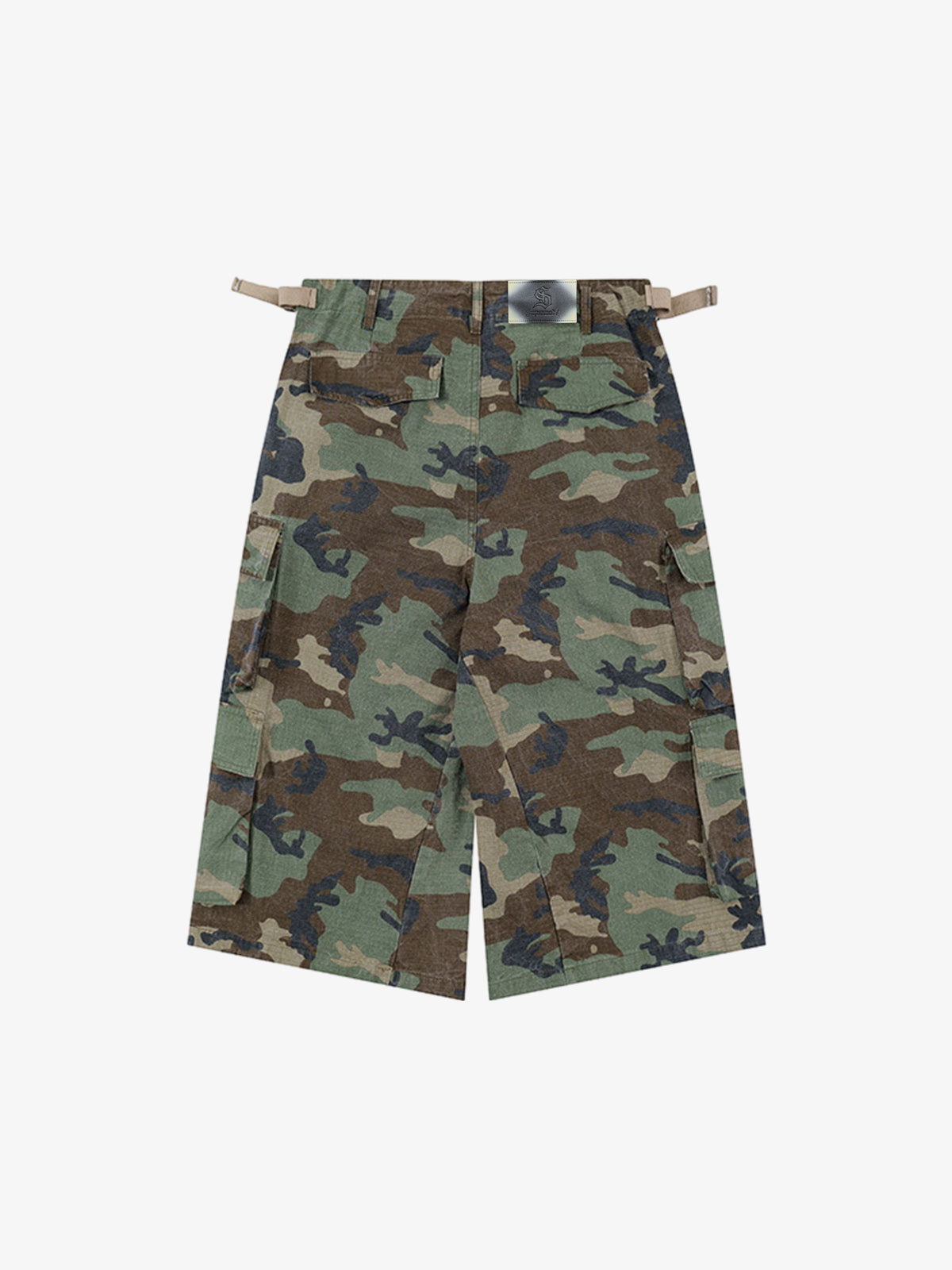 Ripstop Camouflage Cargo Shorts – 100% Cotton Lightweight Military Utility Shorts