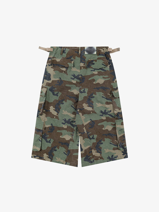 Ripstop Camouflage Cargo Shorts