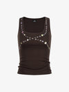 Thesupermade Button Detail Slim Tank Top
