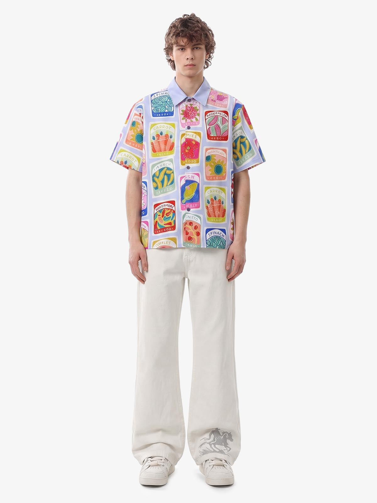 Vintage Seed Packet Cuban Shirt