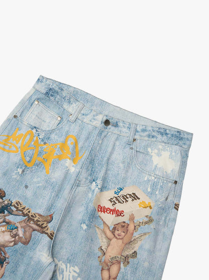 Artistic Renaissance Denim Set - 2484 