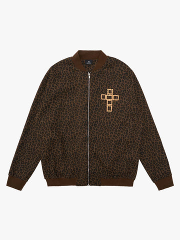SUPM Letter Graffiti Cross Frame Leopard Print Set 