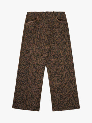 SUPM Letter Graffiti Cross Frame Leopard Print Set 