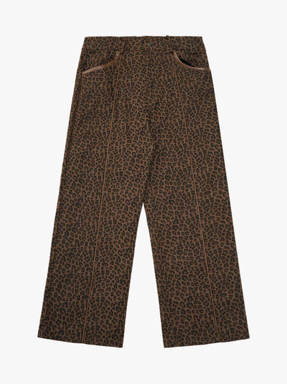 SUPM Letter Graffiti Cross Frame Leopard Print Set 