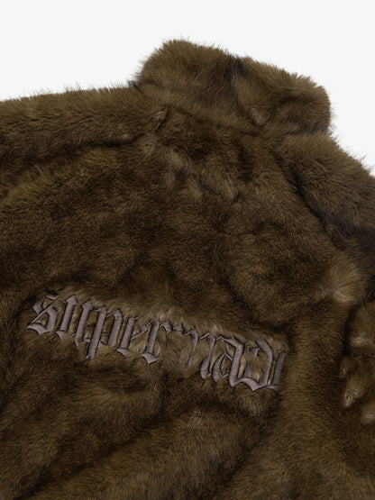 Supermade Embroidered Fur Jacket - 2486 
