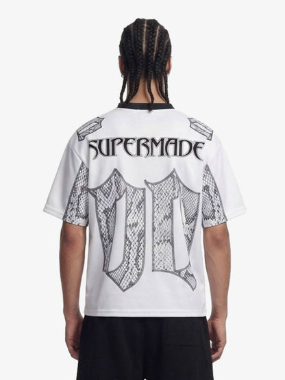 Jersey Style Snake Print T-Shirt - 2418 