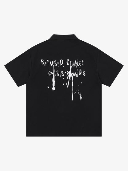 Dark Graphic Short Sleeve Shirt