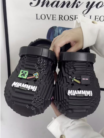 Pixel Design Non-Slip Clogs
