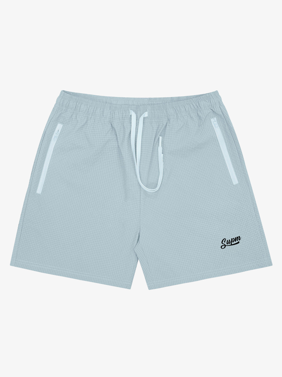 Minimalist Zip Pocket Drawstring Shorts