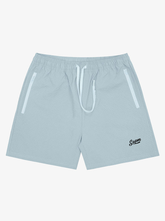 Minimalist Zip Pocket Drawstring Shorts