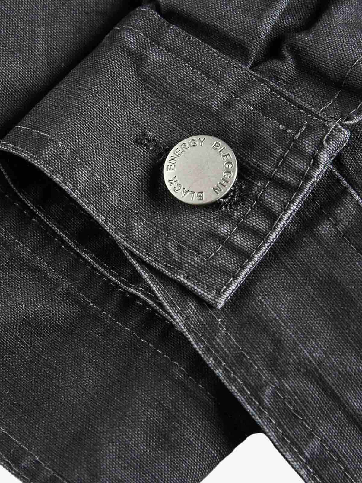 Clean Cut Leather Contrast Collar Pocket Jacket 