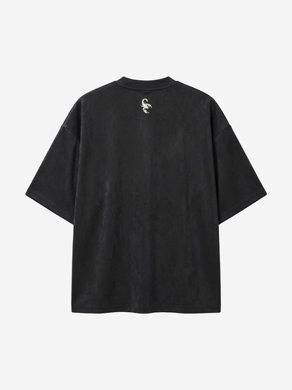 Suede Oversized Streetwear T-Shirt