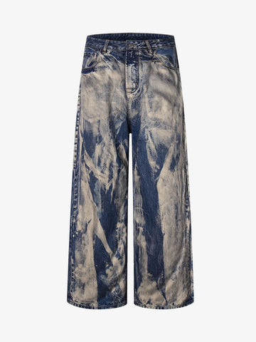 Vintage Acid Wash Tie-Dye Jeans 