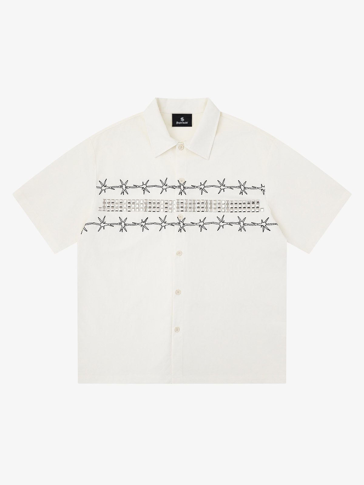Barbed Wire Graphic Short Sleeve Shirt