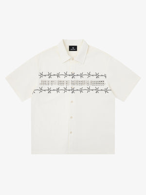 Barbed Wire Graphic Short Sleeve Shirt