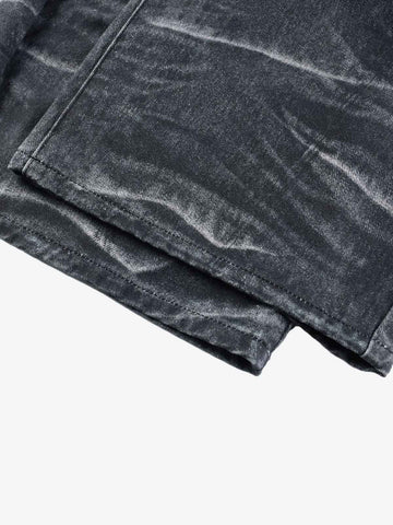 Butterfly Illusion Graphic Print Baggy Jeans 