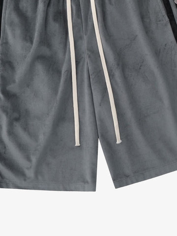 Suede Athletic Shorts