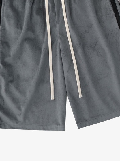 Suede Athletic Shorts