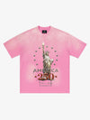 Liberty Statue Chrome Washed T-Shirt