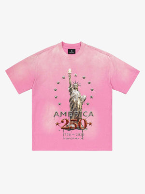 Liberty Statue Chrome Washed T-Shirt