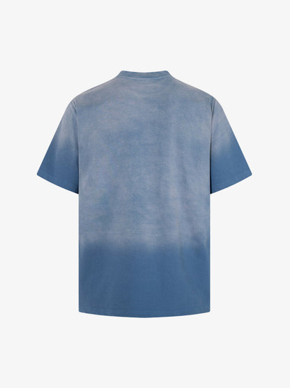 Cotton Oversized Graphic T-Shirt with Punk Rock Print and Vintage Wash Effect 