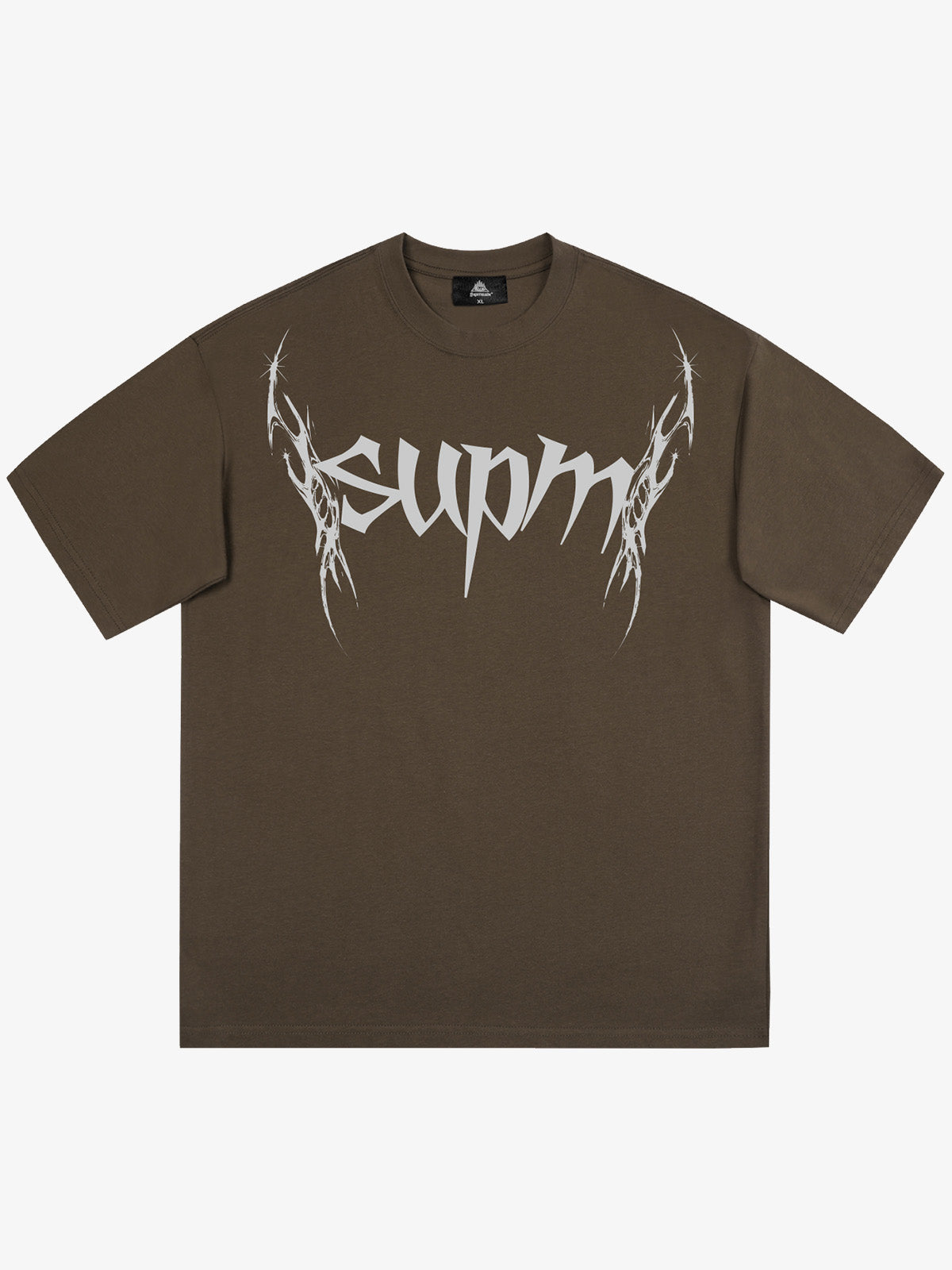 SUPM Gothic Sharp Letter Graphic T-Shirt 