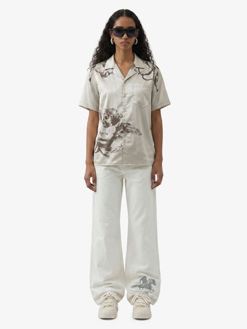Cupid Angel Sketch Cuban Shirt