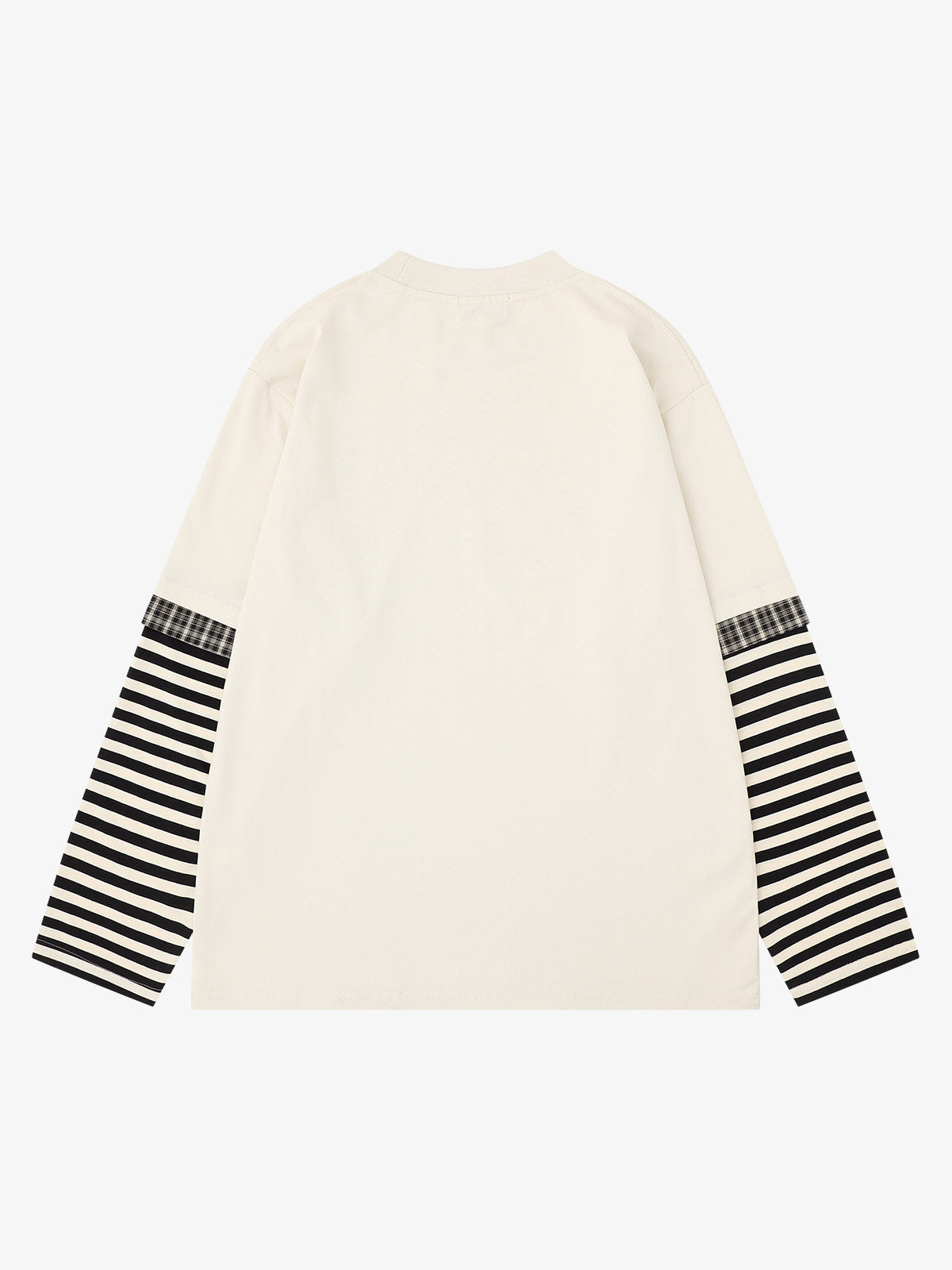 Striped Dark Graphic Long Sleeve Tee