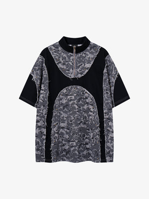 Leopard Patchwork Fur Tee