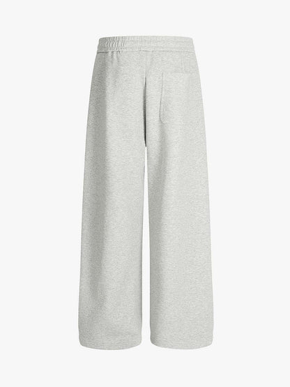 Drawstring Wide Leg Relaxed Sweatpants 