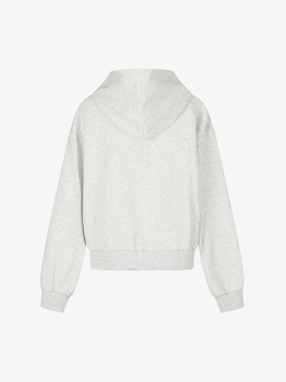 Thesupermade Distressed Number Print Regular Fit Pullover Hoodie