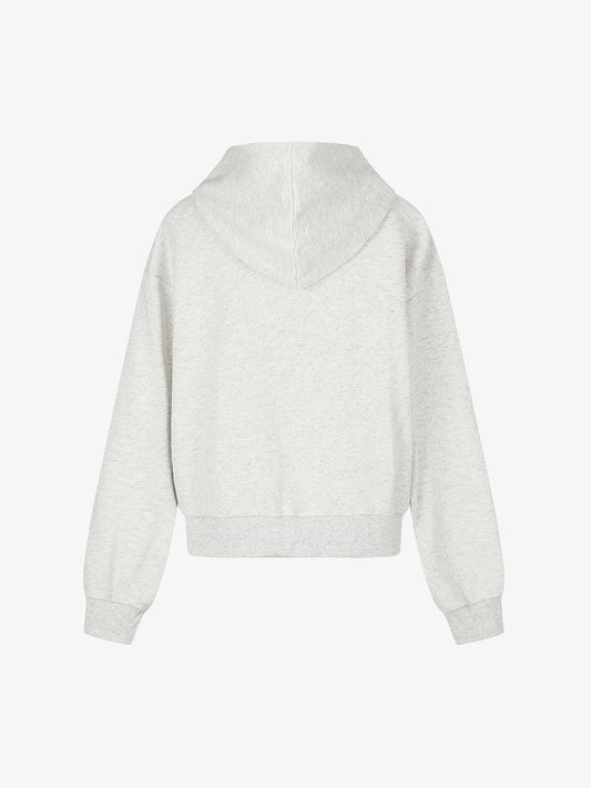 Thesupermade Distressed Number Print Regular Fit Pullover Hoodie