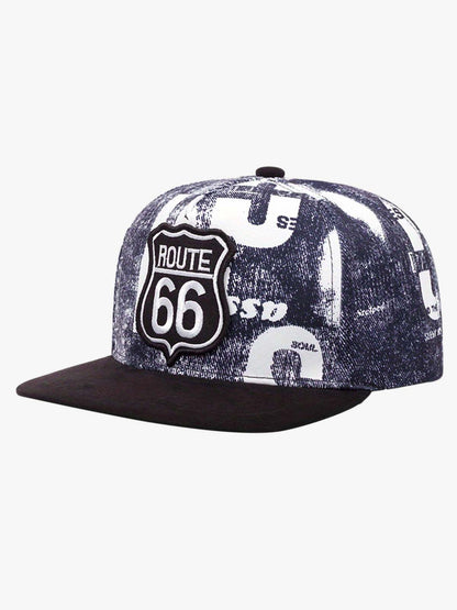 Route 66 Embroidered Snapback Hat