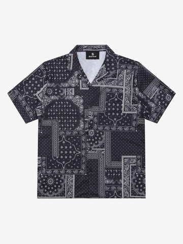 Vintage Bandana Patchwork Cuban Shirt